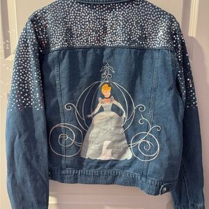Walt Disney World Cinderella 75th Anniversary Denim Jean Jacket Medium